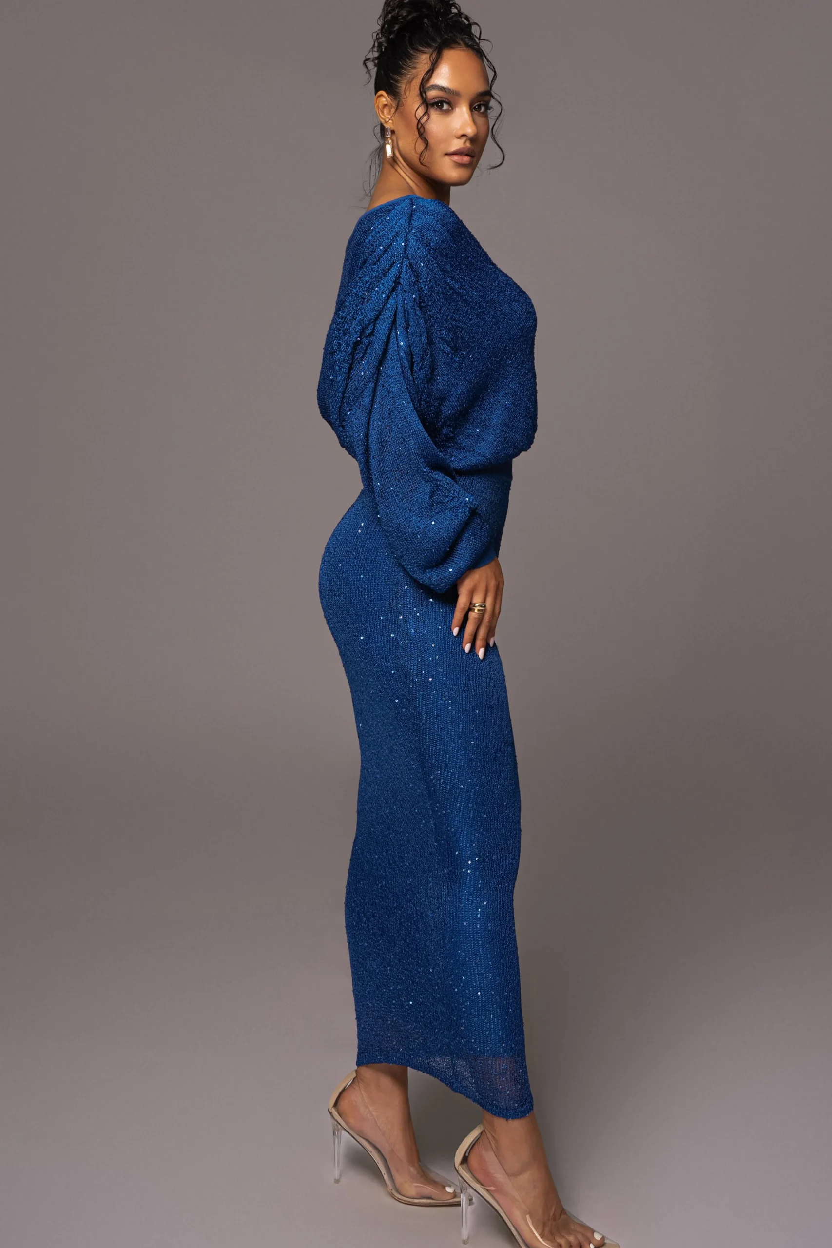 Blue Night Sky Sequin Skirt Set*JLUXLABEL Fashion