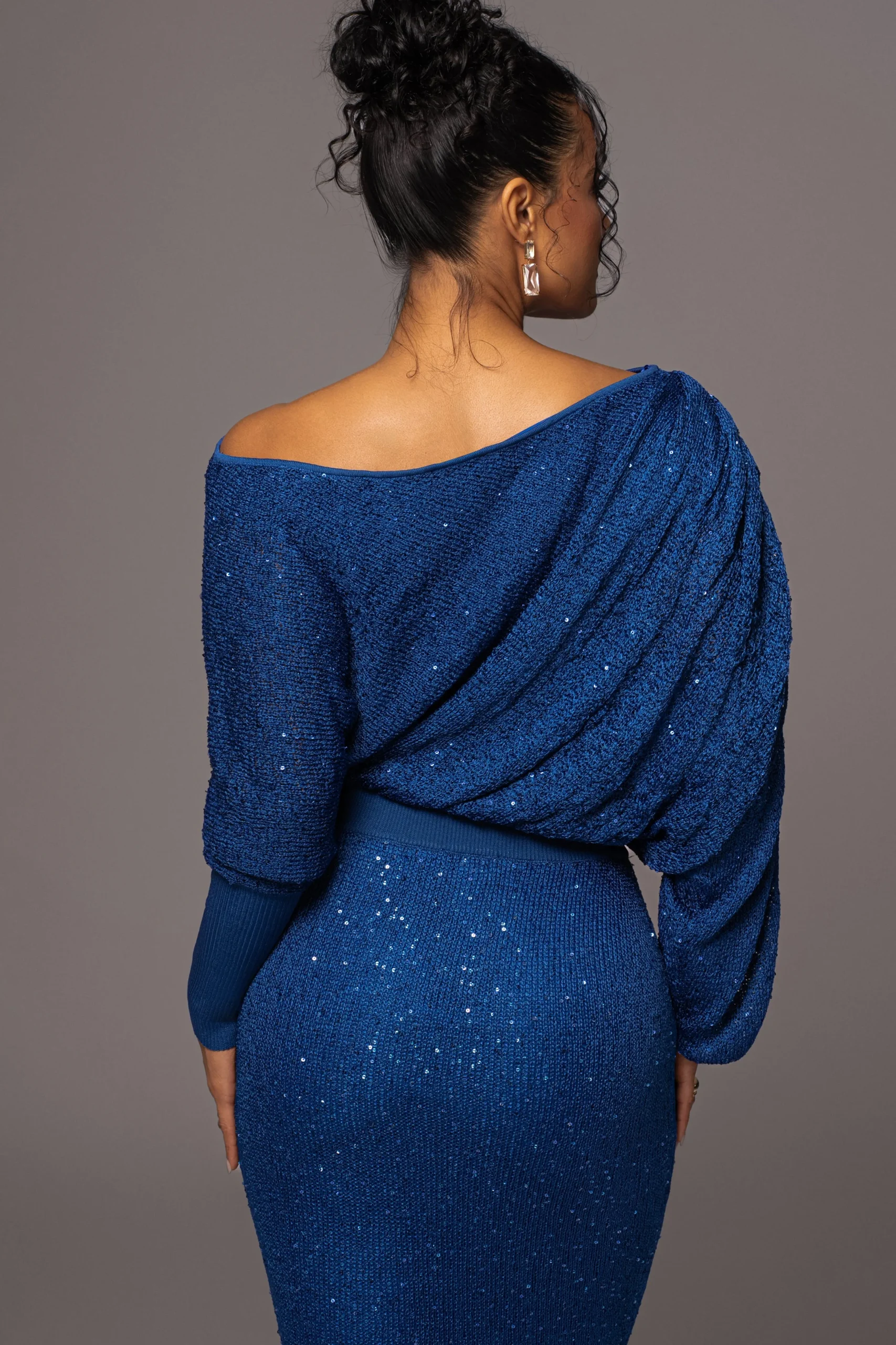 Blue Night Sky Sequin Skirt Set*JLUXLABEL Fashion