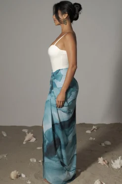 Blue Print Noelia Printed Skirt*JLUXLABEL Hot