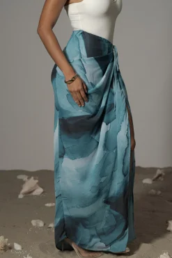 Blue Print Noelia Printed Skirt*JLUXLABEL Hot