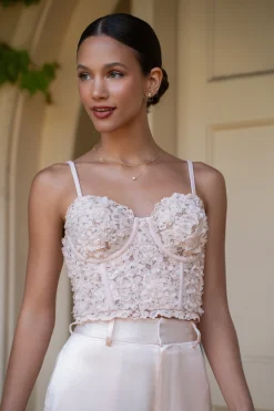 Blush Yours Truly Lace Corset*JLUXLABEL Hot