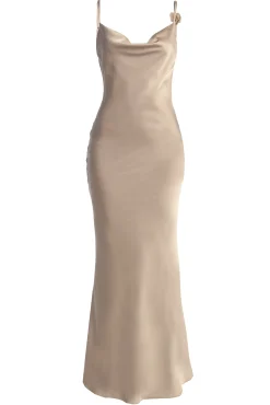Bronze Down The Aisle Satin Gown*JLUXLABEL Best
