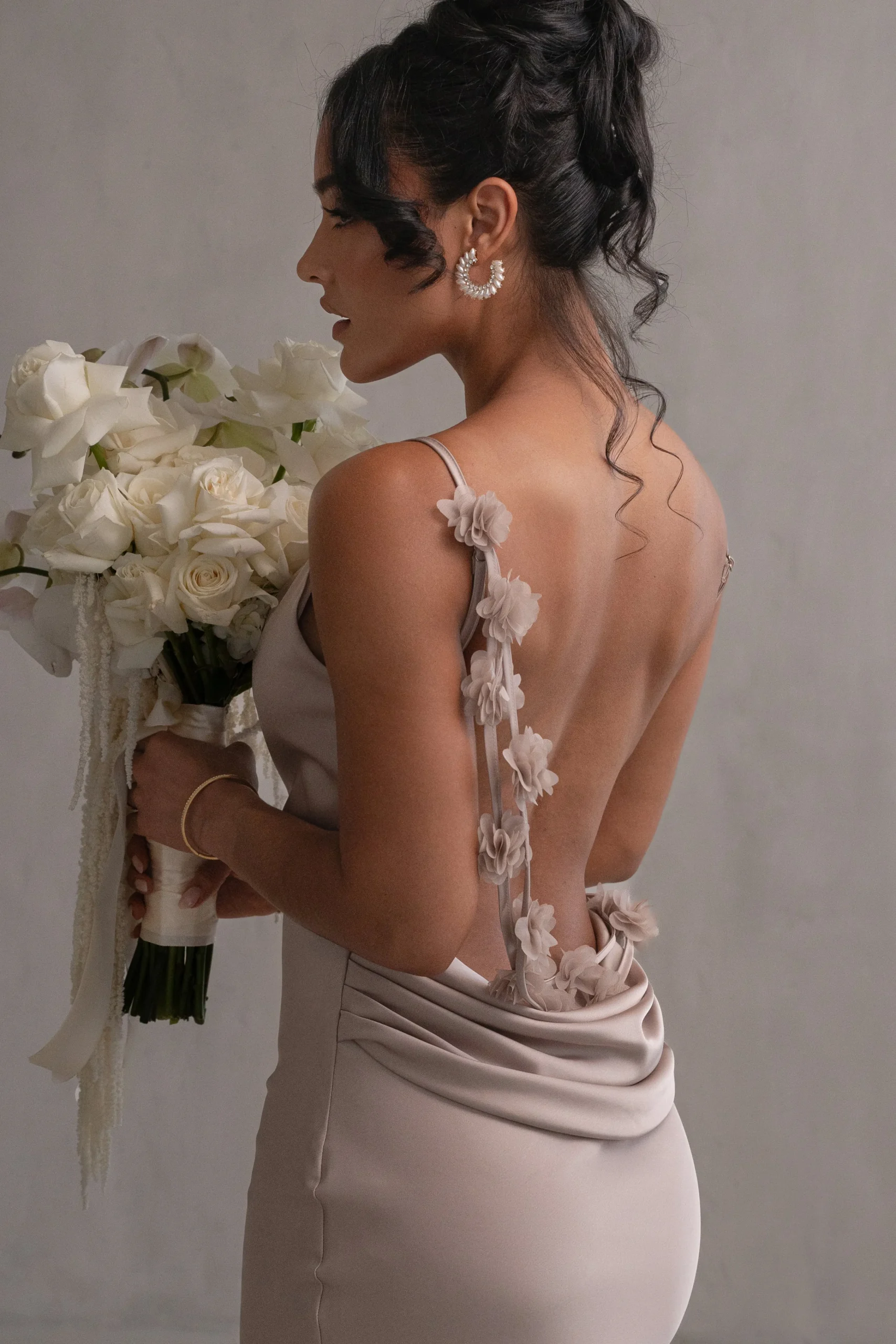 Bronze Down The Aisle Satin Gown*JLUXLABEL Best