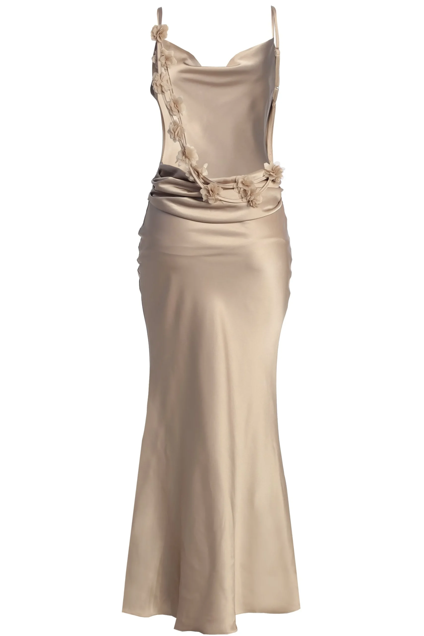 Bronze Down The Aisle Satin Gown*JLUXLABEL Best