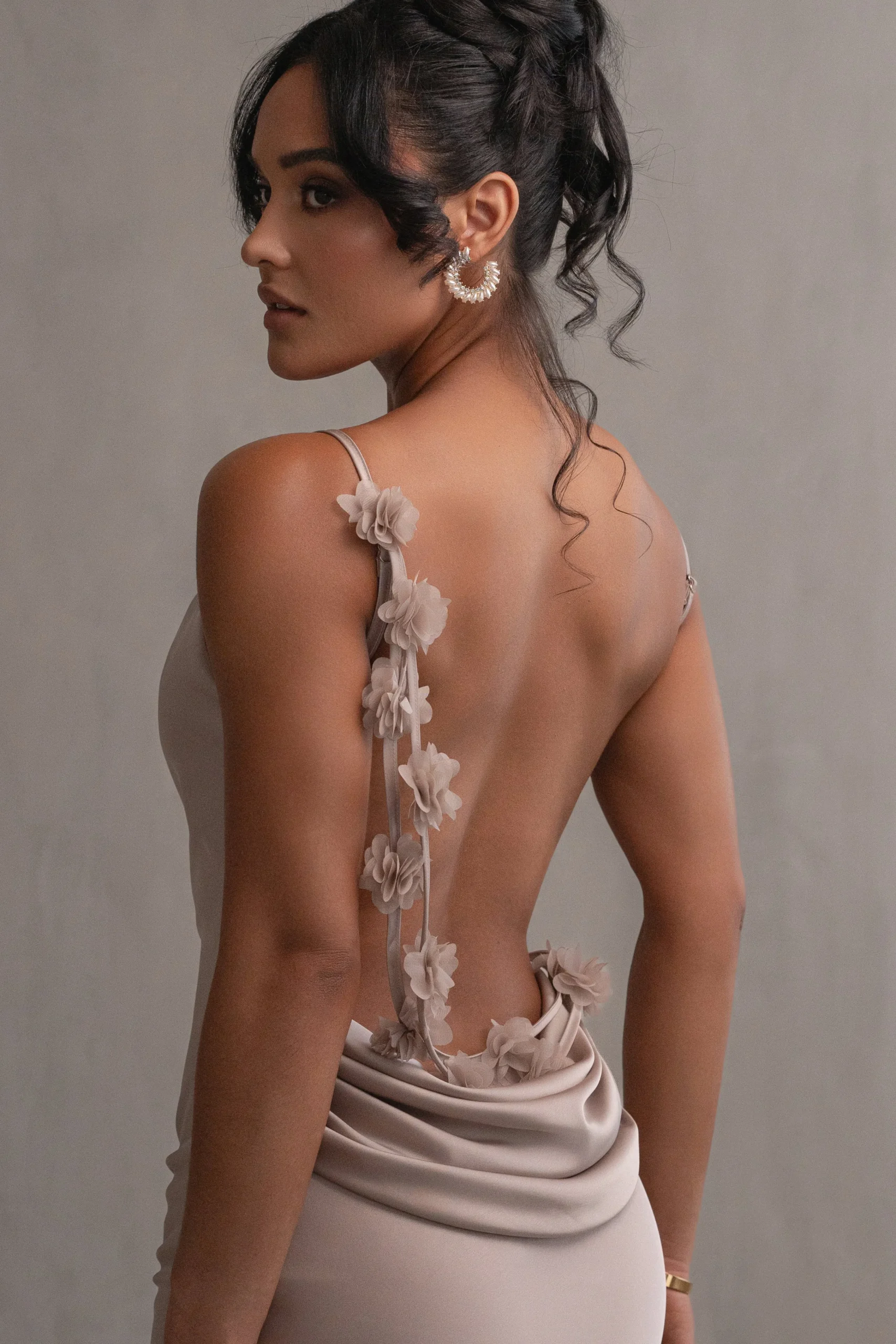 Bronze Down The Aisle Satin Gown*JLUXLABEL Best