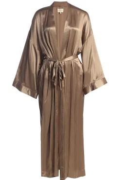 Bronze Forever And Always Satin Robe*JLUXLABEL Online