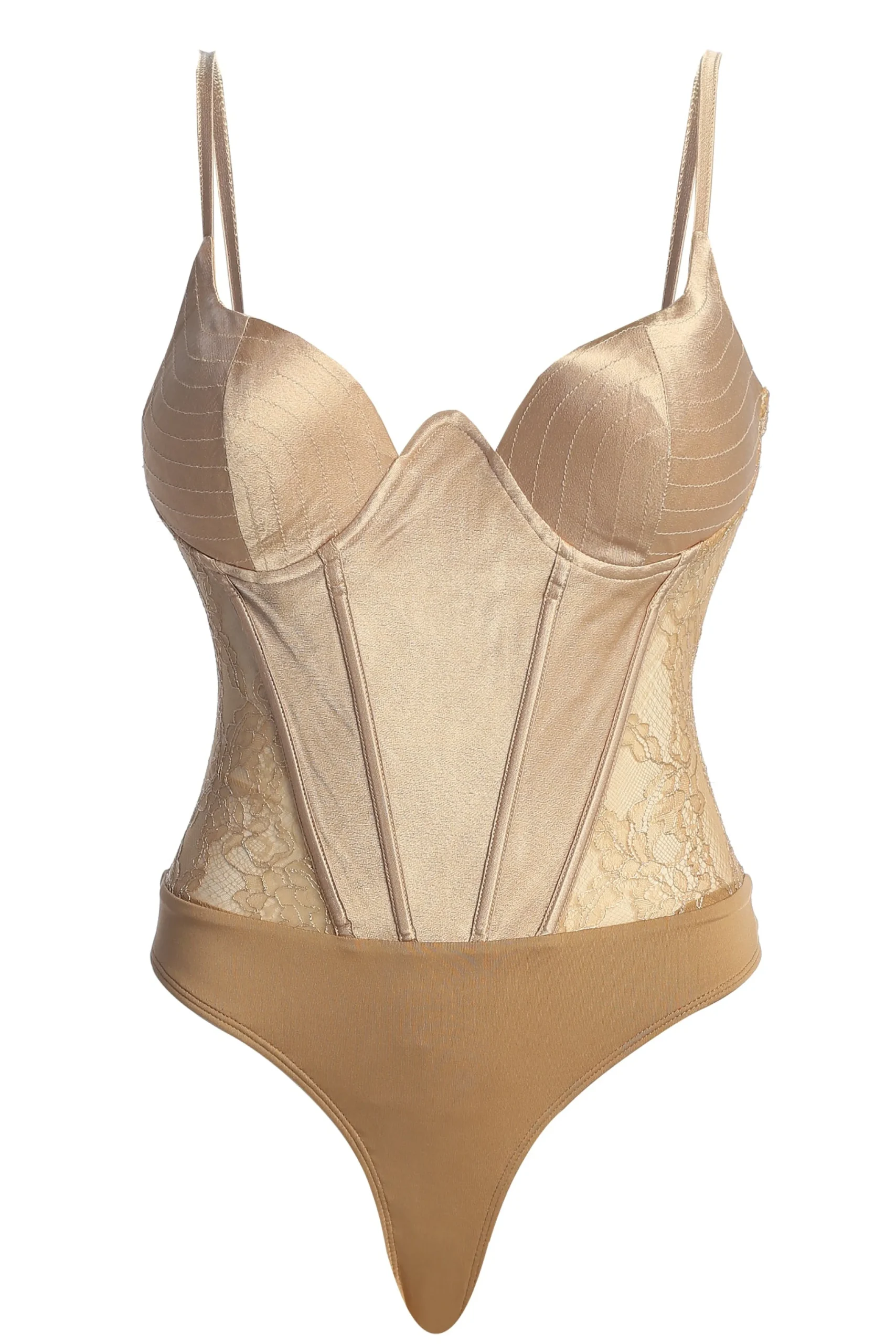 Bronze Incomparable Lace Bodysuit*JLUXLABEL Discount