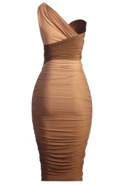 Brown Ombré Edge Of Romance Midi Dress*JLUXLABEL Sale