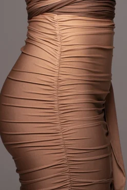 Brown Ombré Edge Of Romance Midi Dress*JLUXLABEL Sale