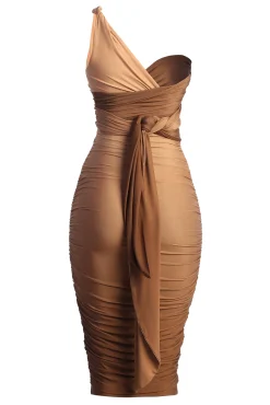 Brown Ombré Edge Of Romance Midi Dress*JLUXLABEL Sale