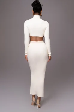 Buttercream Anise Ribbed Skirt Set*JLUXLABEL Hot