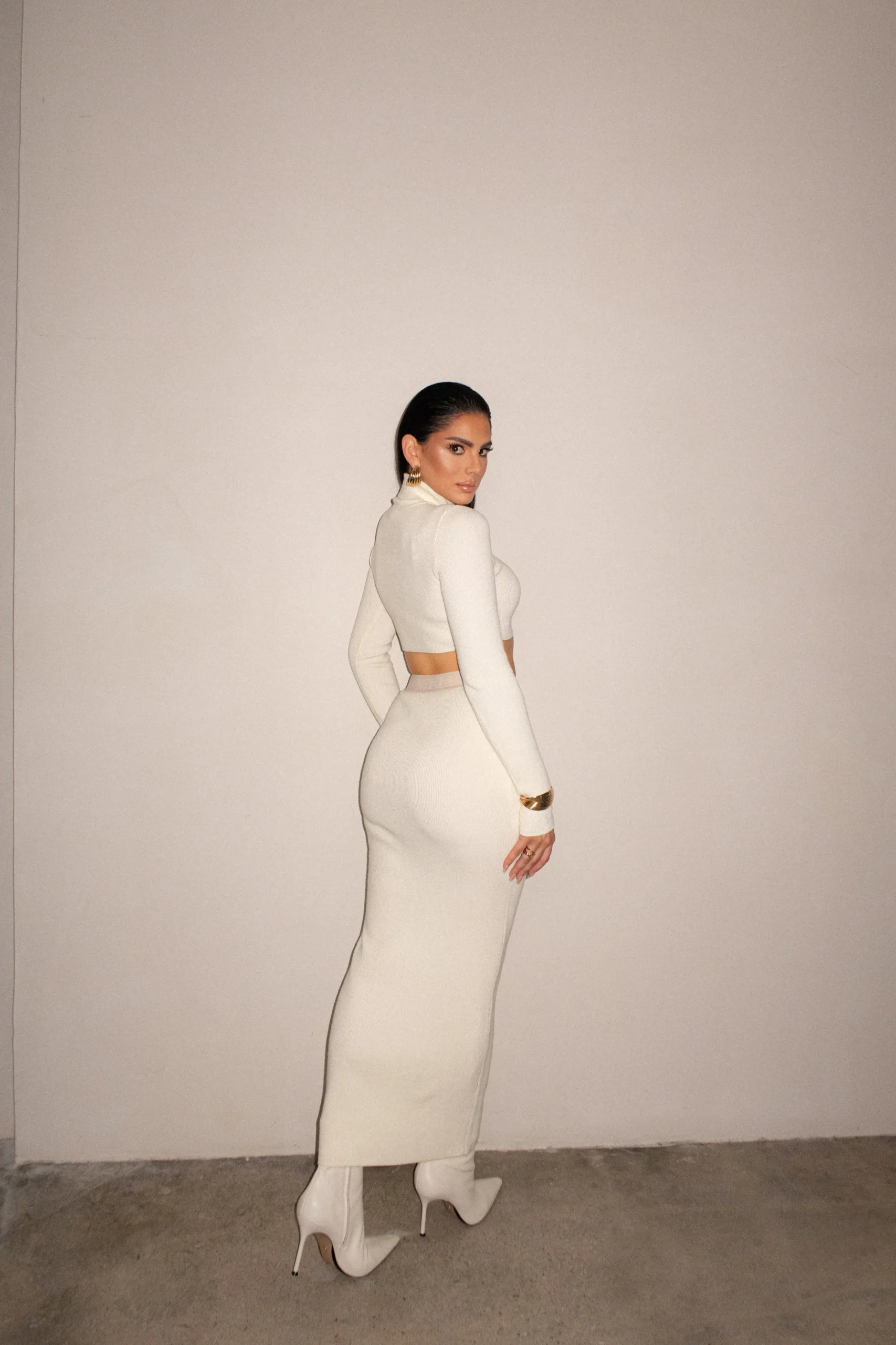 Buttercream Anise Ribbed Skirt Set*JLUXLABEL Hot