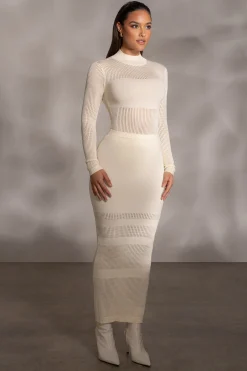 Buttercream Lina Knit Maxi Skirt*JLUXLABEL Clearance