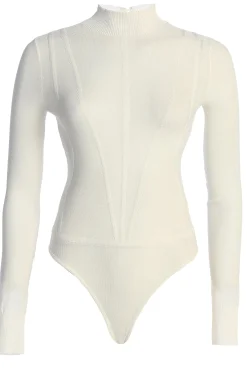 Buttercream Lori Sheer Knit Bodysuit*JLUXLABEL Discount