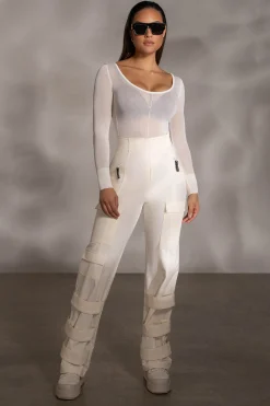 Buttercream Nyah Nylon Utility Pants*JLUXLABEL Fashion