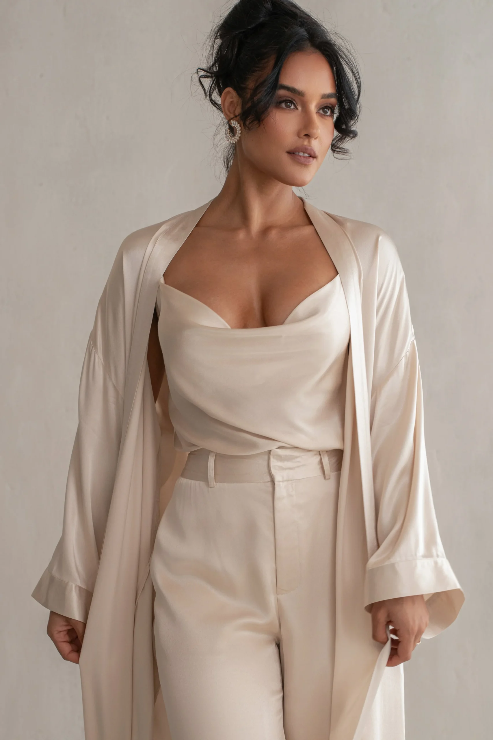 Champagne Amour Satin Top*JLUXLABEL Hot