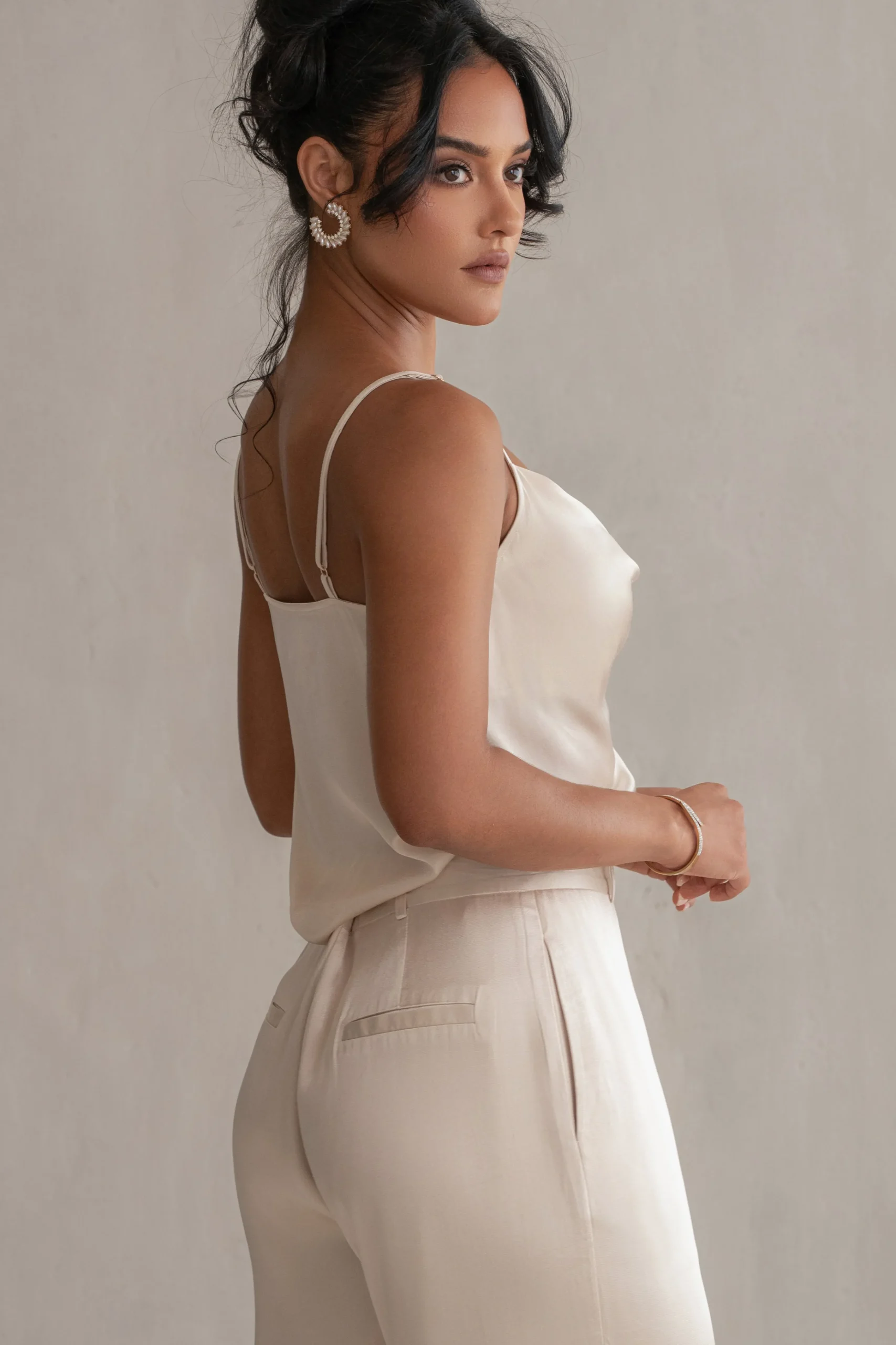 Champagne Amour Satin Top*JLUXLABEL Hot