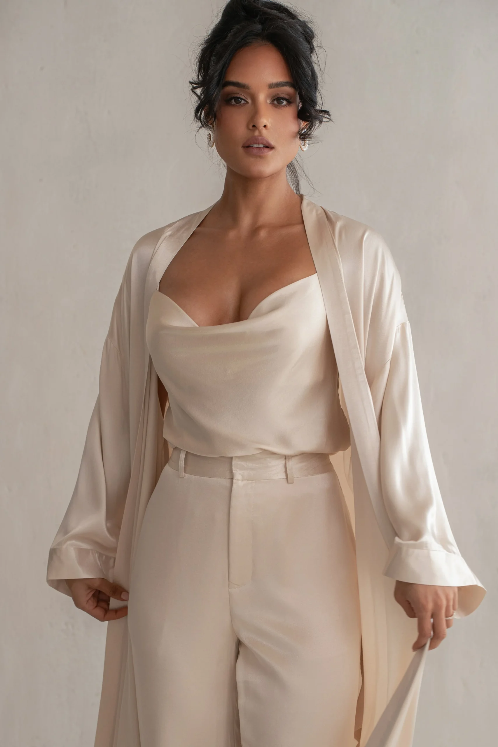 Champagne Amour Satin Top*JLUXLABEL Hot