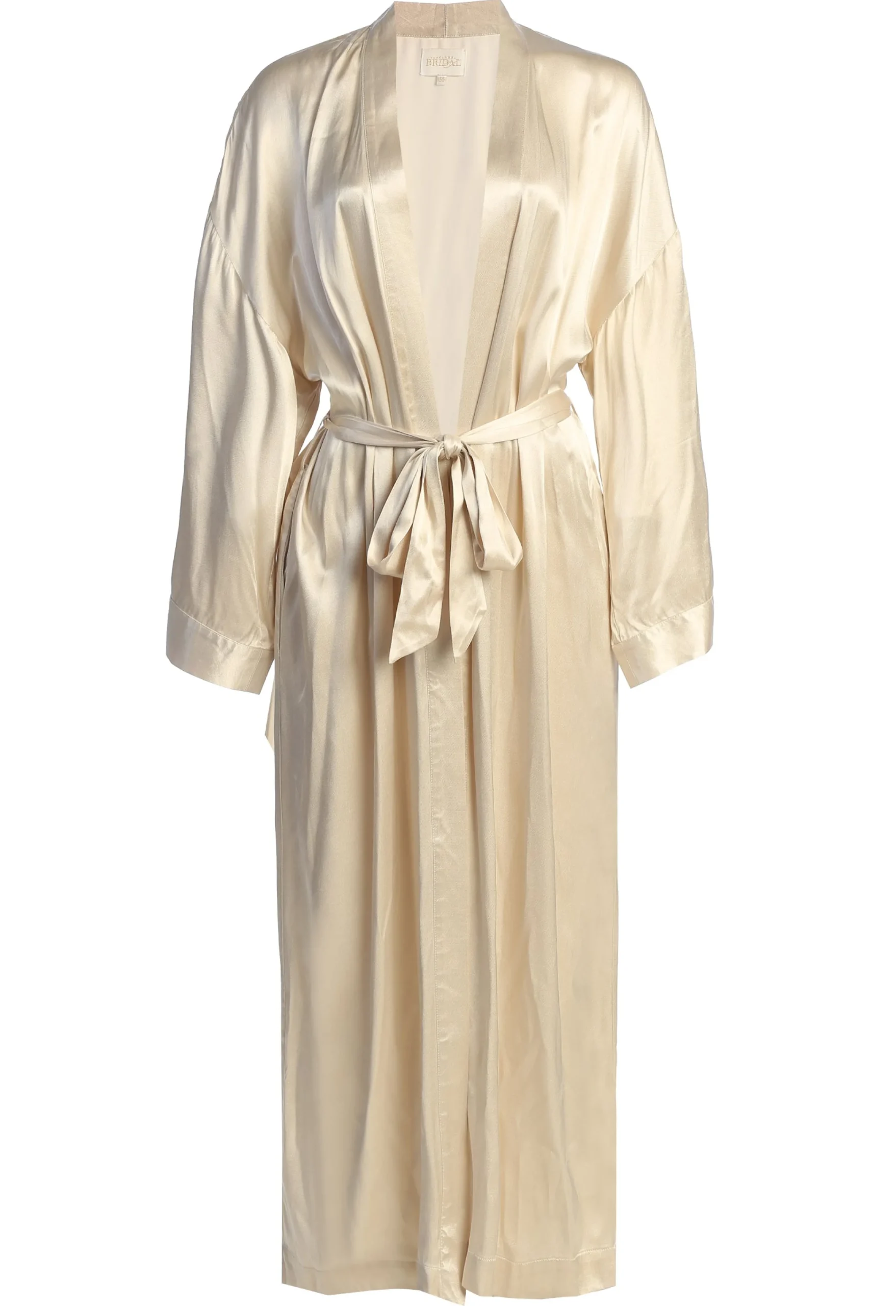 Champagne Forever And Always Satin Robe*JLUXLABEL Clearance