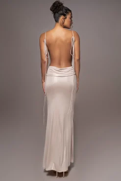 Champagne Heart of Gold Maxi Dress*JLUXLABEL Outlet