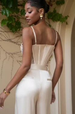 Champagne Incomparable Lace Bodysuit*JLUXLABEL Best