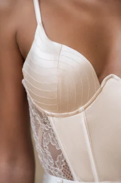 Champagne Incomparable Lace Bodysuit*JLUXLABEL Best