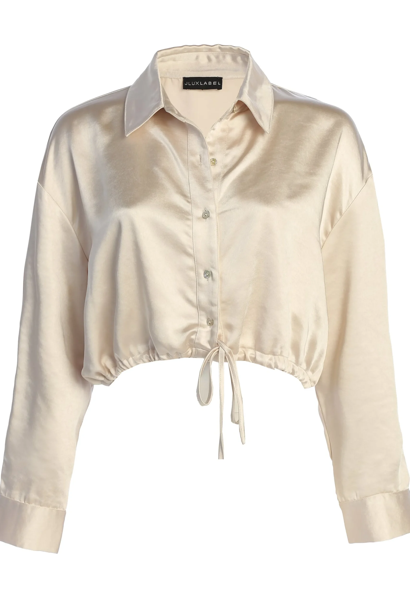 Champagne Kiah Button Up Top*JLUXLABEL Outlet