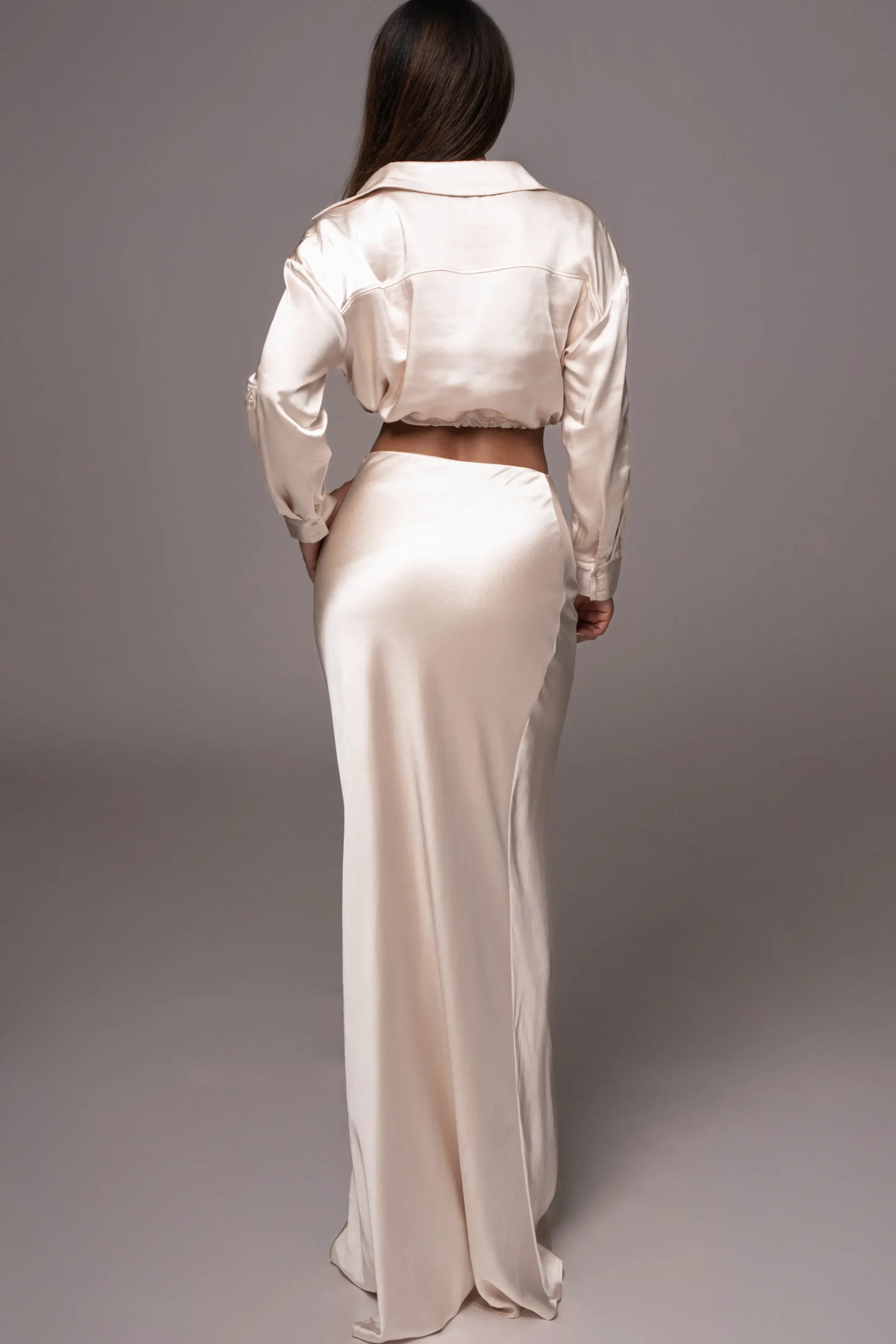 Champagne Kiah Button Up Top*JLUXLABEL Outlet