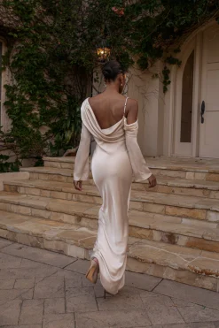 Champagne One And Only Satin Dress*JLUXLABEL Sale