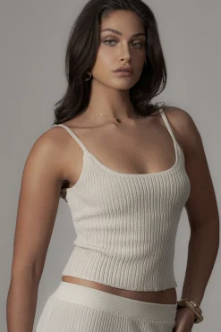 Champagne Serena Ribbed Skirt Set*JLUXLABEL Hot