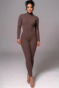 Chocolate Arlett Turtleneck Bodysuit*JLUXLABEL Online