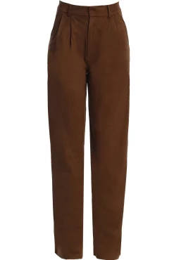 Chocolate Classic High Rise Trousers*JLUXLABEL Outlet