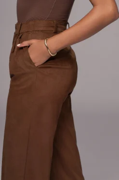 Chocolate Classic High Rise Trousers*JLUXLABEL Outlet