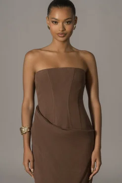 Chocolate Journey Linen Maxi Dress*JLUXLABEL Discount