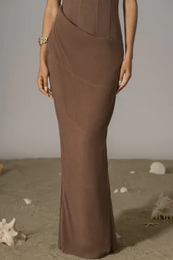 Chocolate Journey Linen Maxi Dress*JLUXLABEL Discount