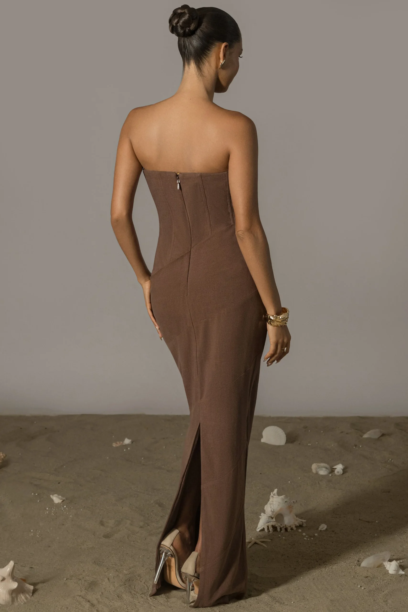 Chocolate Journey Linen Maxi Dress*JLUXLABEL Discount