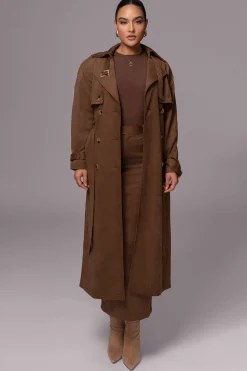 Chocolate Joy Suede Maxi Skirt*JLUXLABEL Sale