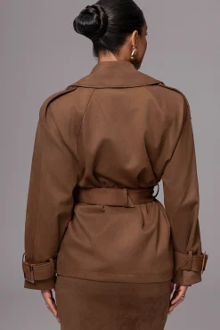 Chocolate Nightfall Suede Jacket*JLUXLABEL Hot