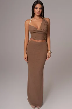 Chocolate Skye Knit Skirt Set*JLUXLABEL Best