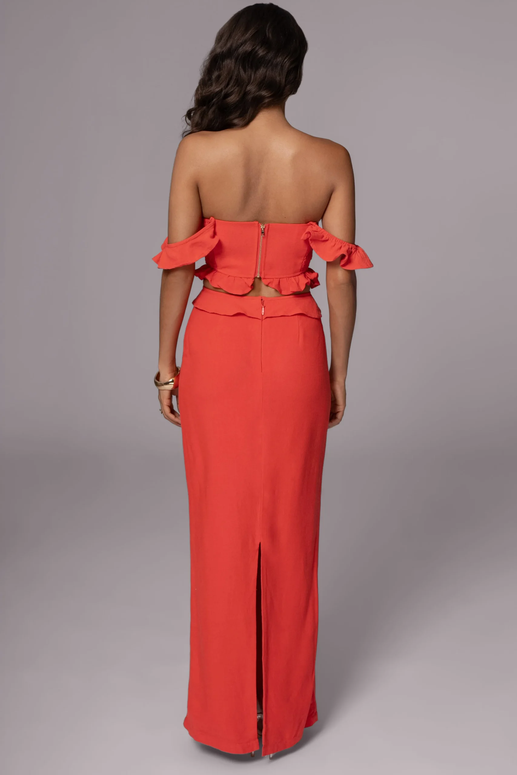 Coral Brighter Days Linen Maxi Dress*JLUXLABEL Discount