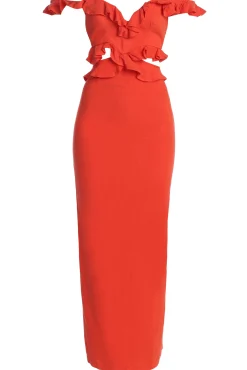 Coral Brighter Days Linen Maxi Dress*JLUXLABEL Discount