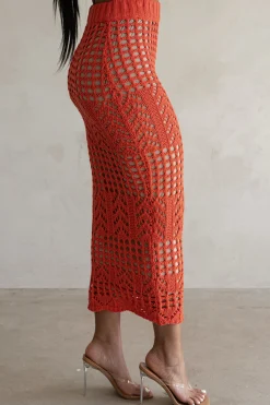 Coral Caribbean Skies Skirt Set*JLUXLABEL New