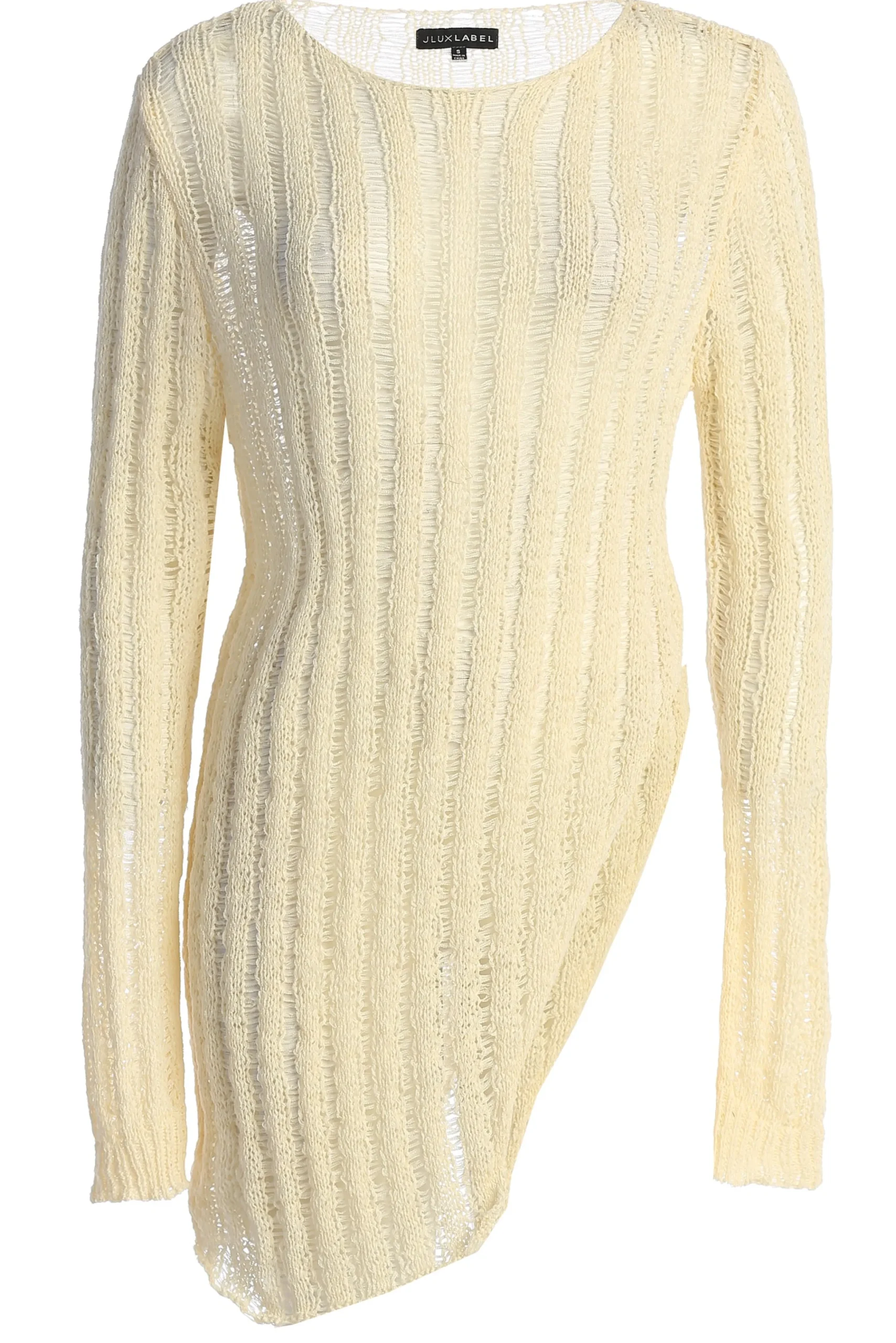 Cream Natalya Rib Knit Top*JLUXLABEL New