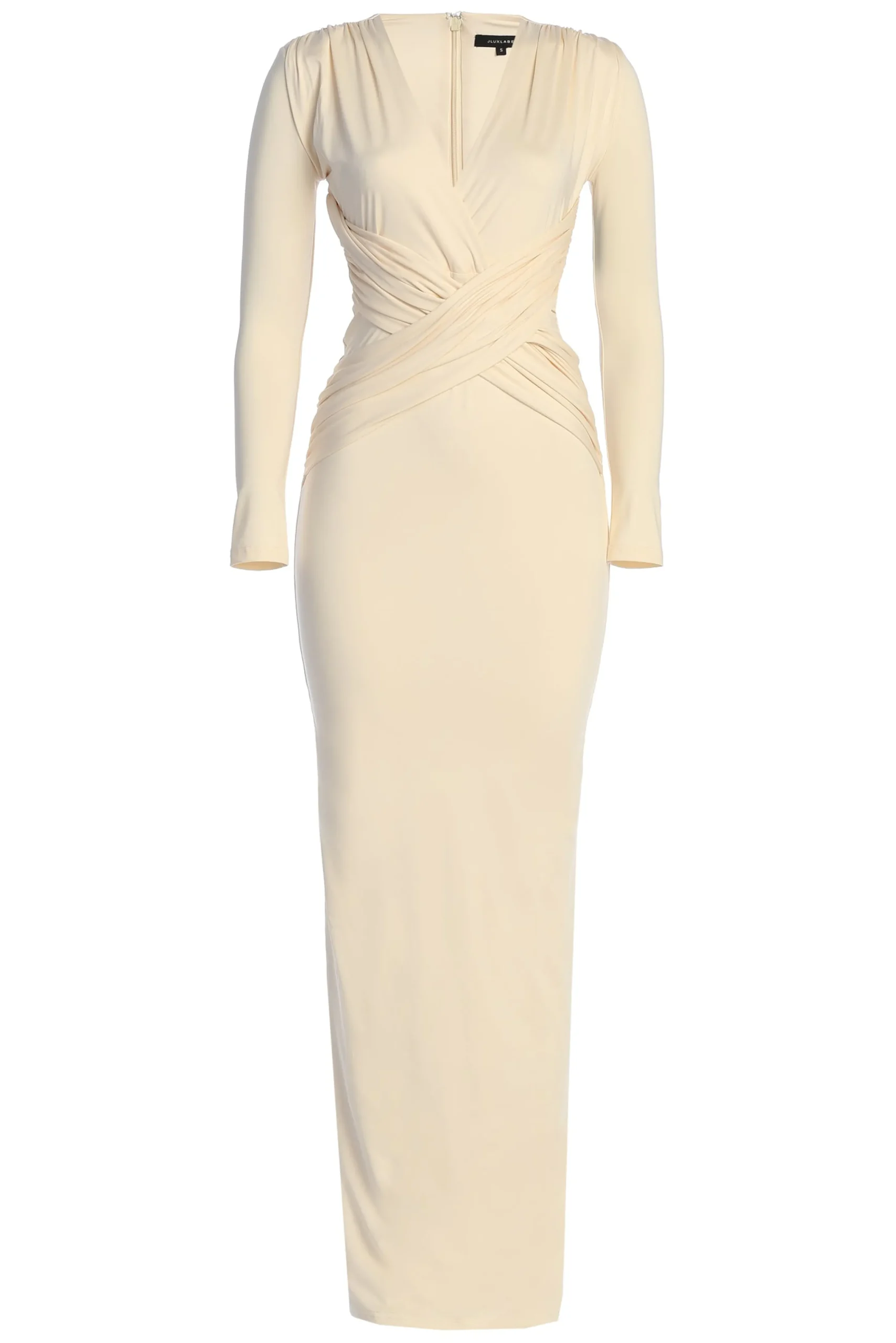 Cream Rowan Plunge Maxi Dress*JLUXLABEL Discount