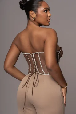 Dark Limited Edition Rhinestone Crystal Corset*JLUXLABEL Clearance