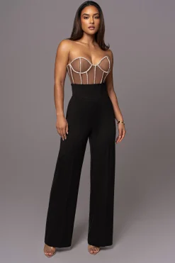 Dark Limited Edition Rhinestone Crystal Corset*JLUXLABEL Clearance