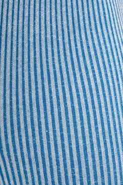 Denim/White Faya Ribbed Pants*JLUXLABEL Sale