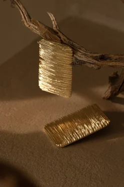 Gold Arin Rectangle Drop Earrings*JLUXLABEL Best