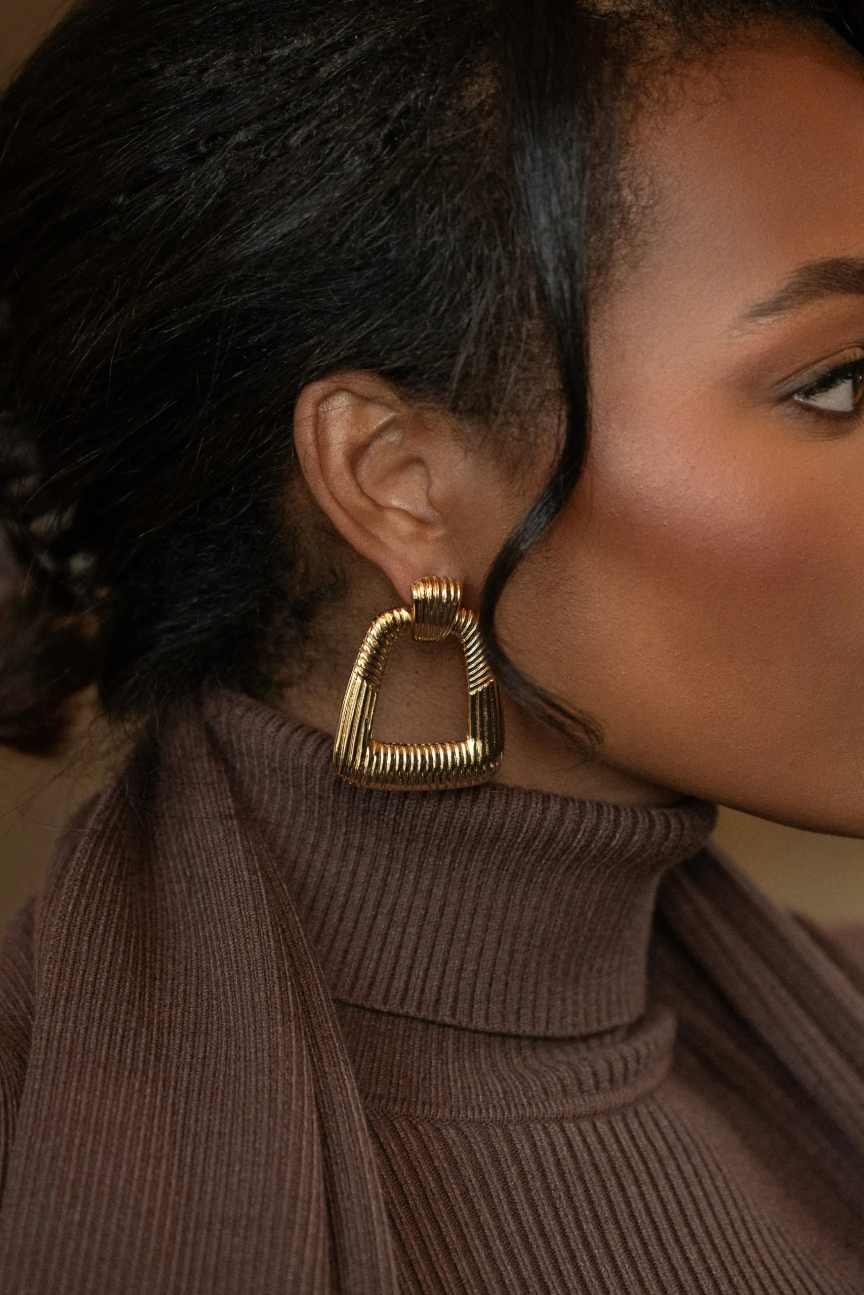Gold Gina Texture Earrings*JLUXLABEL Discount