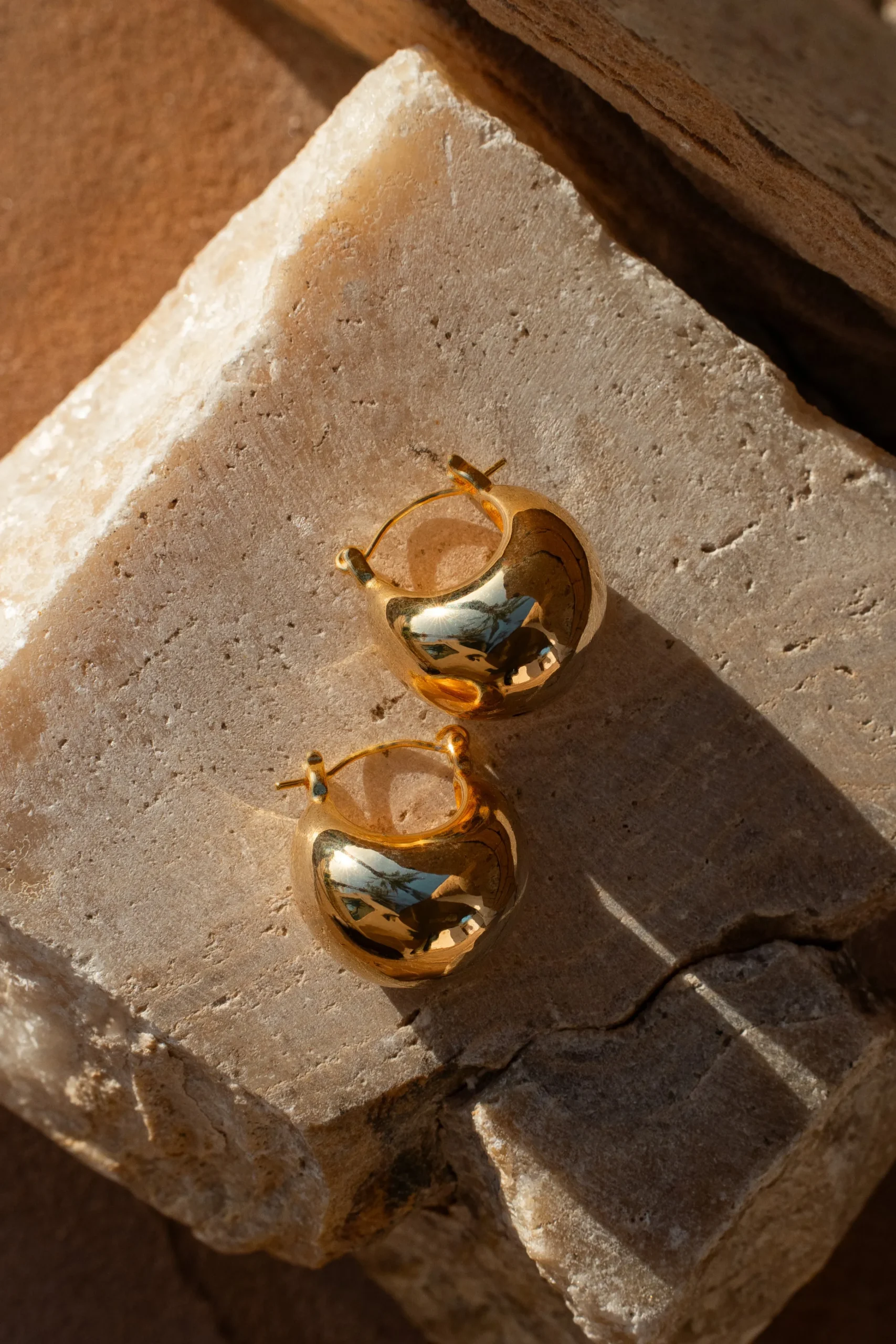 Gold Huggie Hoop Earrings*JLUXLABEL Sale